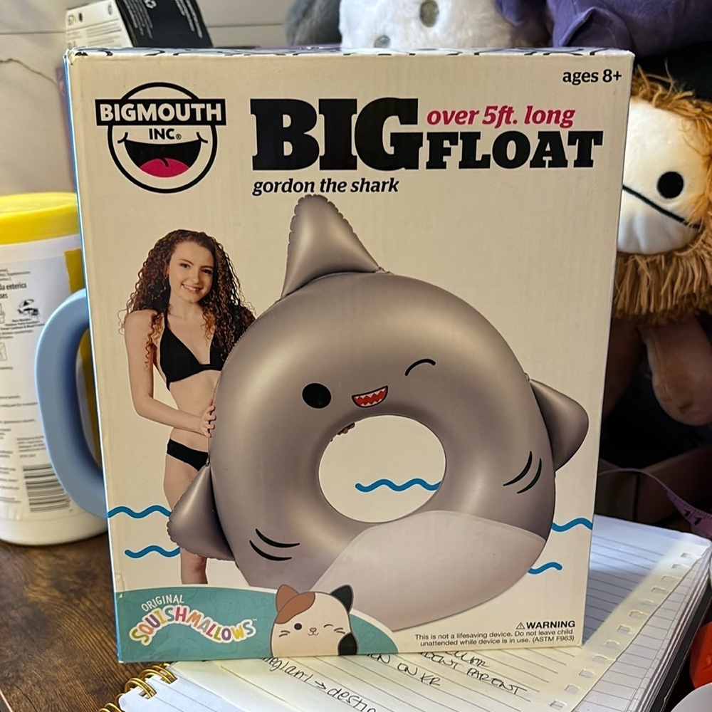 NIB Squishmallow Gordon Shark Big 5ft Float